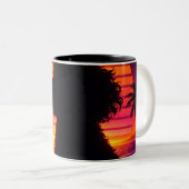 Cockapoo Mug- Retro Cockapoo Dog Lover Gift ツートーンマグカップ (正面右)