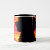 Cockapoo Mug- Retro Cockapoo Dog Lover Gift ツートーンマグカップ (中央)