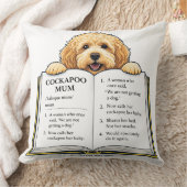Cockapoo Mum Definition Gift | Funny Dog Mum Desig クッション (ブランケット)