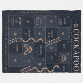 Cockapoo Owner Blanket フリースブランケット (正面(横))