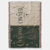 Cockapoo Owner Side Blanket Funny Dog Lover Gift スローブランケット (正面縦)