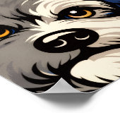 Cockapoo Pattern Wall Art Gift for Dog Lovers ポスター (角)