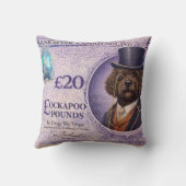 Cockapoo Pillow | Funny Dog Lover Cushion Gift クッション (裏面)