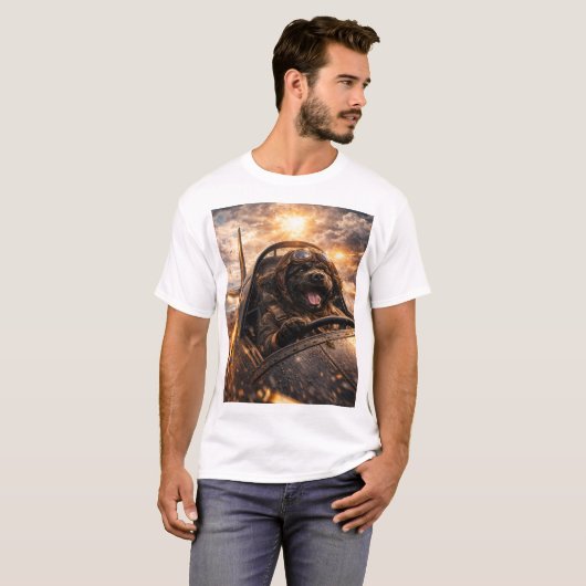 Cockapoo Pilot T Shirt Dog Pilot Gift Tシャツ (正面フル)