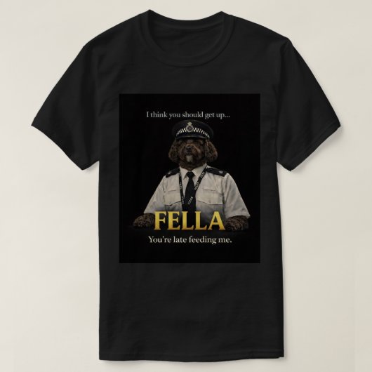 Cockapoo Police Fella Shirt | Funny Dog Owner Gift Tシャツ (デザイン正面)