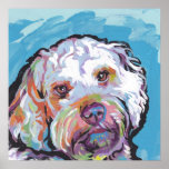 Cockapoo Pop Art Poster Print ポスター<br><div class="desc">Here's a wonderful,  bright,  fun,  tribute to your best friend and favorite breed- the Cockapoo!  from an original painting by Lea</div>