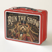 Cockapoo Run The Show Lunchbox – Funny Dog Gift メタルランチボックス (裏面)