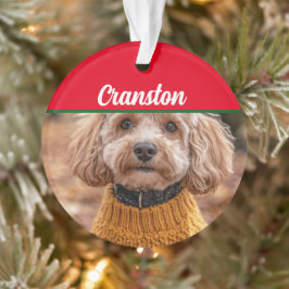 Cockapoo Santa Dogの名前と写真オーナメント オーナメント