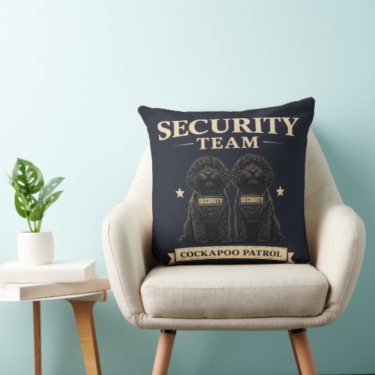 Cockapoo Security Team Gift cushion クッション (椅子)