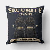 Cockapoo Security Team Gift cushion クッション (裏面)