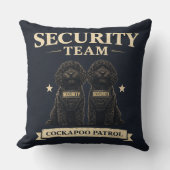 Cockapoo Security Team Gift cushion クッション (正面)