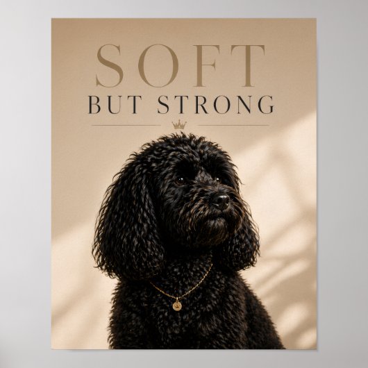 Cockapoo Soft But Strong Wall Art Print ポスター (正面)