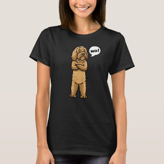 Cockapoo Stubborn Dog Tシャツ (正面)
