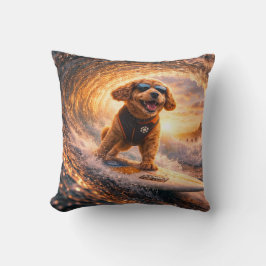 Cockapoo Surf Art | Cool Cockapoo Gift pillow クッション