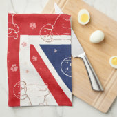 Cockapoo UK Gift | Union Jack Dog  キッチンタオル (四つ折り)