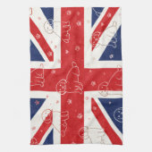 Cockapoo UK Gift | Union Jack Dog  キッチンタオル (縦)