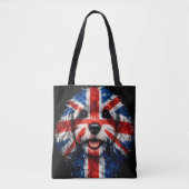 Cockapoo Union Jack British Dog Gift トートバッグ (正面)