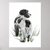 Cockapoo Wall Art Poster, Dog Home Decor ポスター (正面)