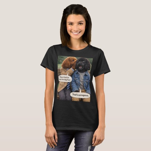 Cockapoo Whisper Shirt | Funny Dog gossiping Gift Tシャツ (正面フル)