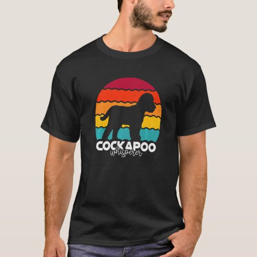 Cockapoo Whisperer Retro Vintage Premium Tシャツ (正面)
