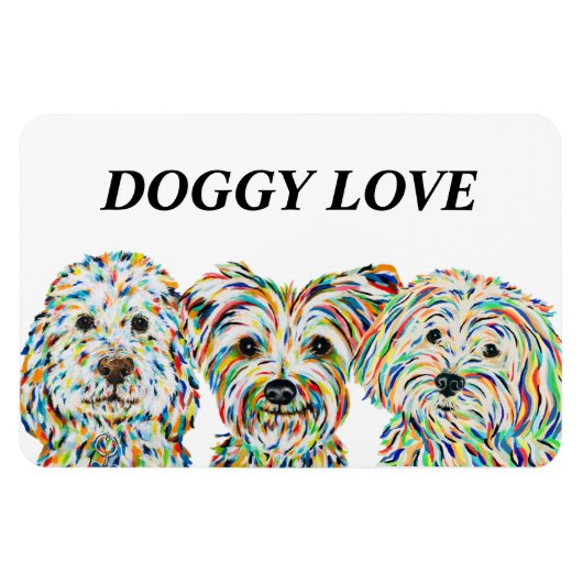 Cockapoo、Yorkshire Terrier、Maltipoo Magnet マグネット (横)