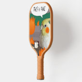 Cockatielこれは素晴らしミームおもしろい皮肉な鳥 ピックルボールラケット (左)