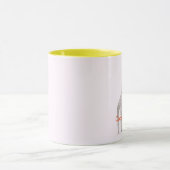 Cockatielのお母さんの芸術のマグ マグカップ (中央)