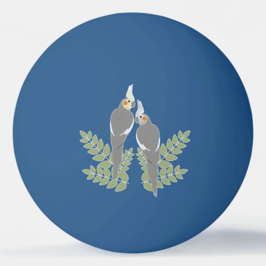 Cockatielのカップル 卓球ボール (正面)
