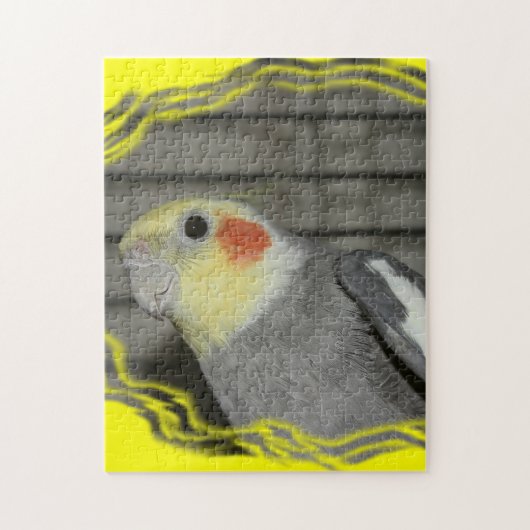 Cockatielのクローズアップのパズル ジグソーパズル (縦)