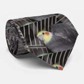 Cockatielのクローズアップの小鳥のタイ ネクタイ (ロール)