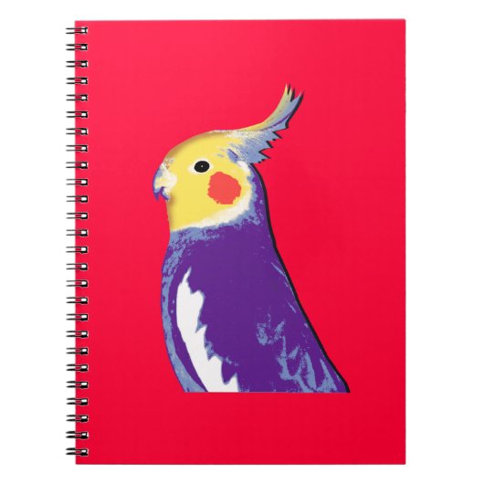 Cockatielのポップアート ノートブック (正面)