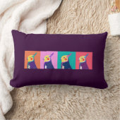 Cockatielのポップアート ランバークッション (ブランケット)