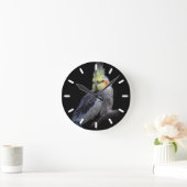 Cockatielの時計2 ラウンド壁時計 (ホーム)