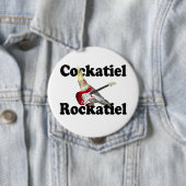 CockatielのRockatielの巨大なボタン 缶バッジ (インサイチュ)