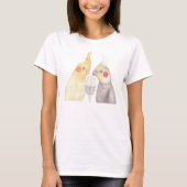 CockatielのTシャツのCockatielの恋人のギフトのCockatiels Tシャツ (正面)
