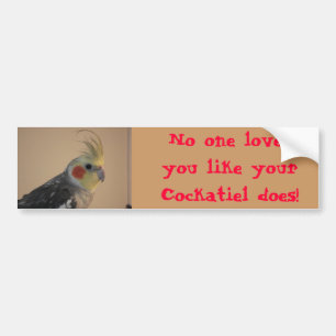 Cockatiel愛 バンパーステッカー