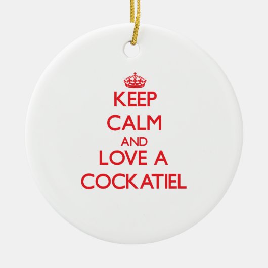 Cockatiel セラミックオーナメント (正面)