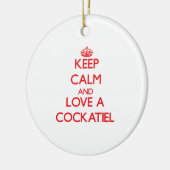 Cockatiel セラミックオーナメント (左)