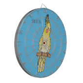 Cockatiel bird cartoon illustration  ダーツボード (正面左)