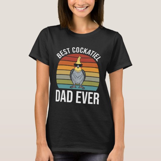 Cockatiel Dad  Cockatiel Tシャツ (正面)