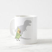 Cockatiel Dinosaur Personalized Gift コーヒーマグカップ (正面左)