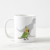Cockatiel Dinosaur Personalized Gift コーヒーマグカップ (左)