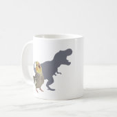 Cockatiel Dinosaur Roar Personalized Gift コーヒーマグカップ (正面左)