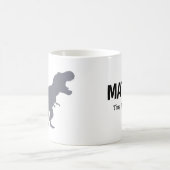 Cockatiel Dinosaur Roar Personalized Gift コーヒーマグカップ (中央)