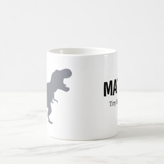 Cockatiel Dinosaur Roar Personalized Gift コーヒーマグカップ (中央)