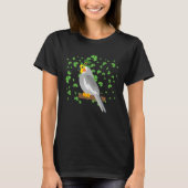 Cockatiel Leprechaun Shamrock St Patricks Day Tシャツ (正面)