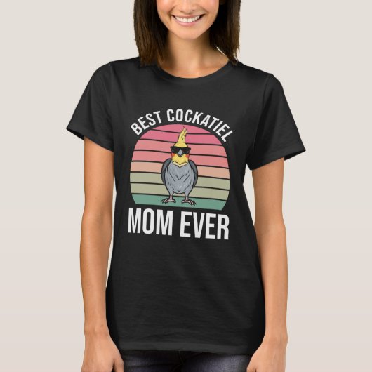 Cockatiel Mom Cockatiel Tシャツ (正面)