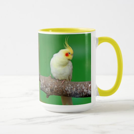 Cockatiel , Nymphicus hcus マグカップ (右)