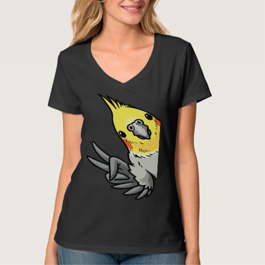 Cockatiel Parrot From Side Tシャツ (正面)