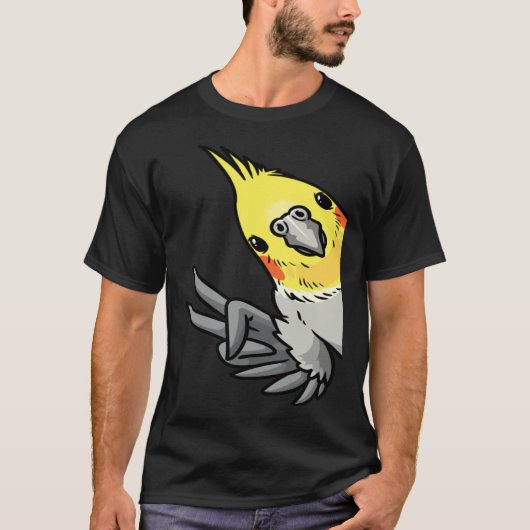 Cockatiel Parrot From Side Tシャツ (正面)